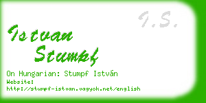 istvan stumpf business card